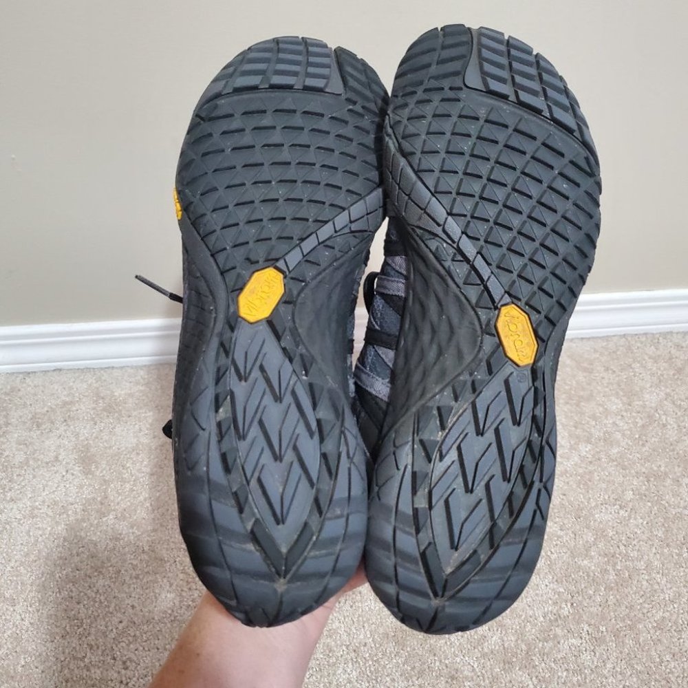 MERRELL / 7.5 / Men's Trail Glove 4 Barefoot Trail Running Shoes Black Grey - Picture 9 of 12